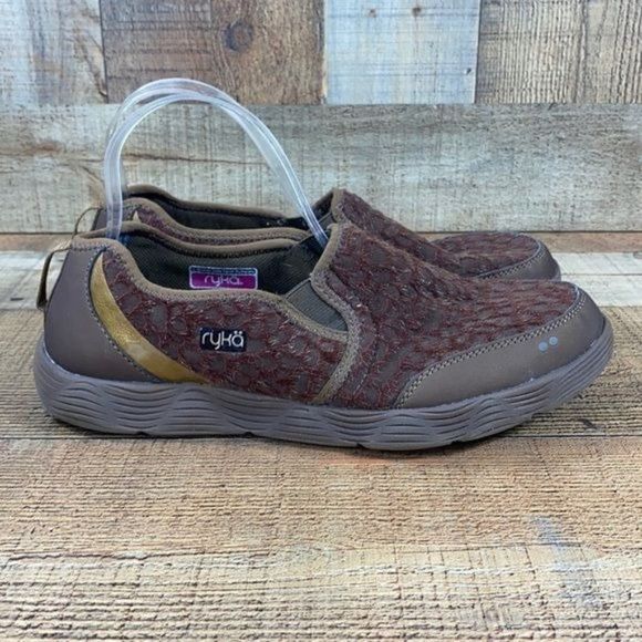 Ryka Thriller FL Brown Slip On Sneaker Walking - Picture 1 of 10